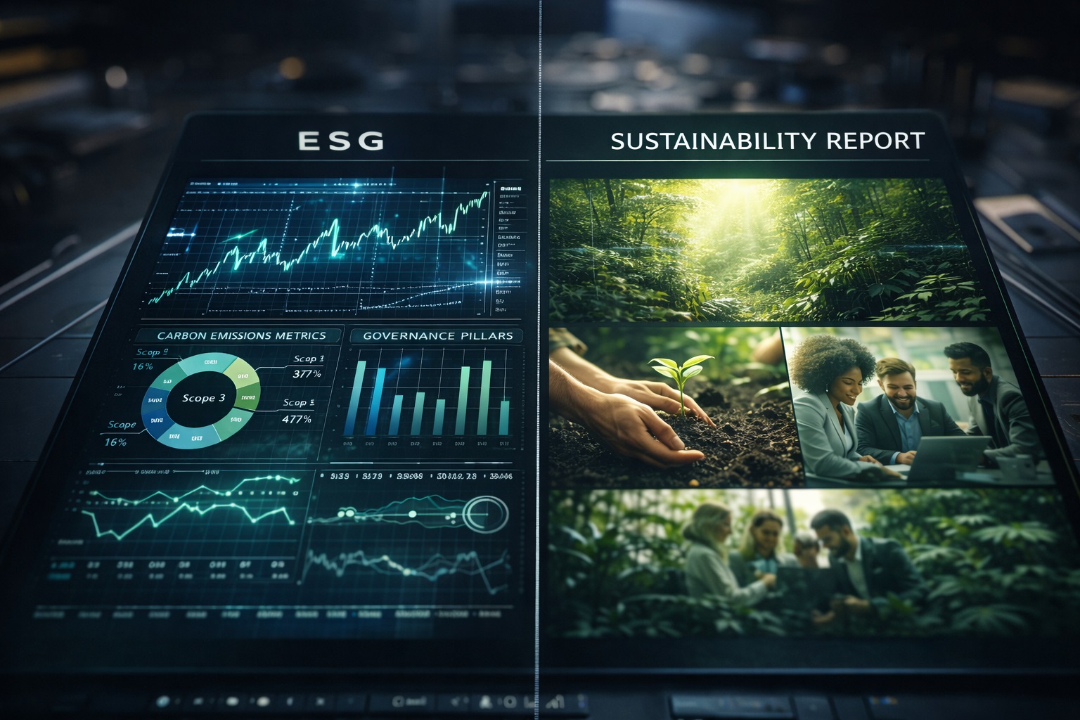 perbedaan ESG dan sustainability report